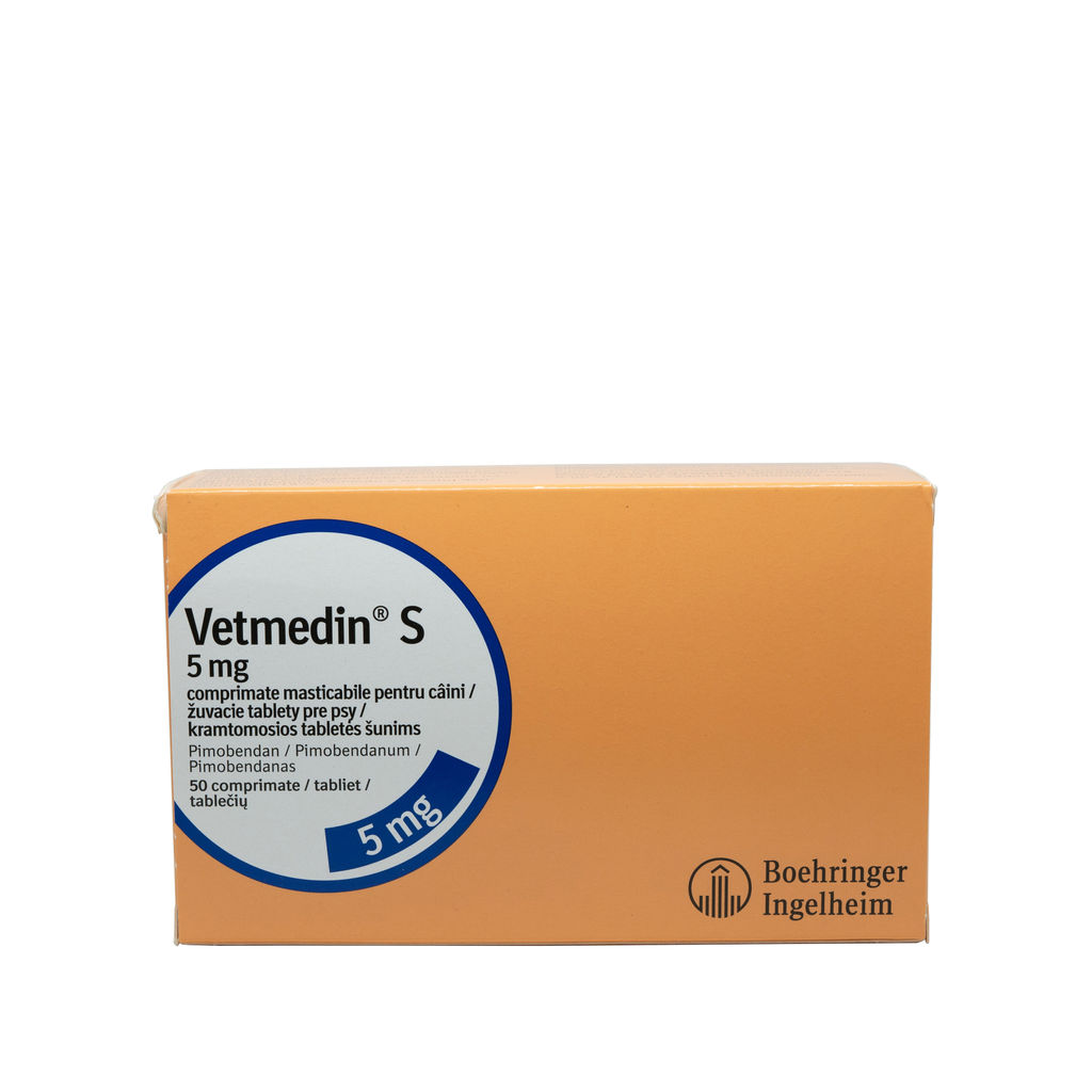 Vetmedin pentru caini 5 mg 50 tablete masticabile Boehringer Ingelheim